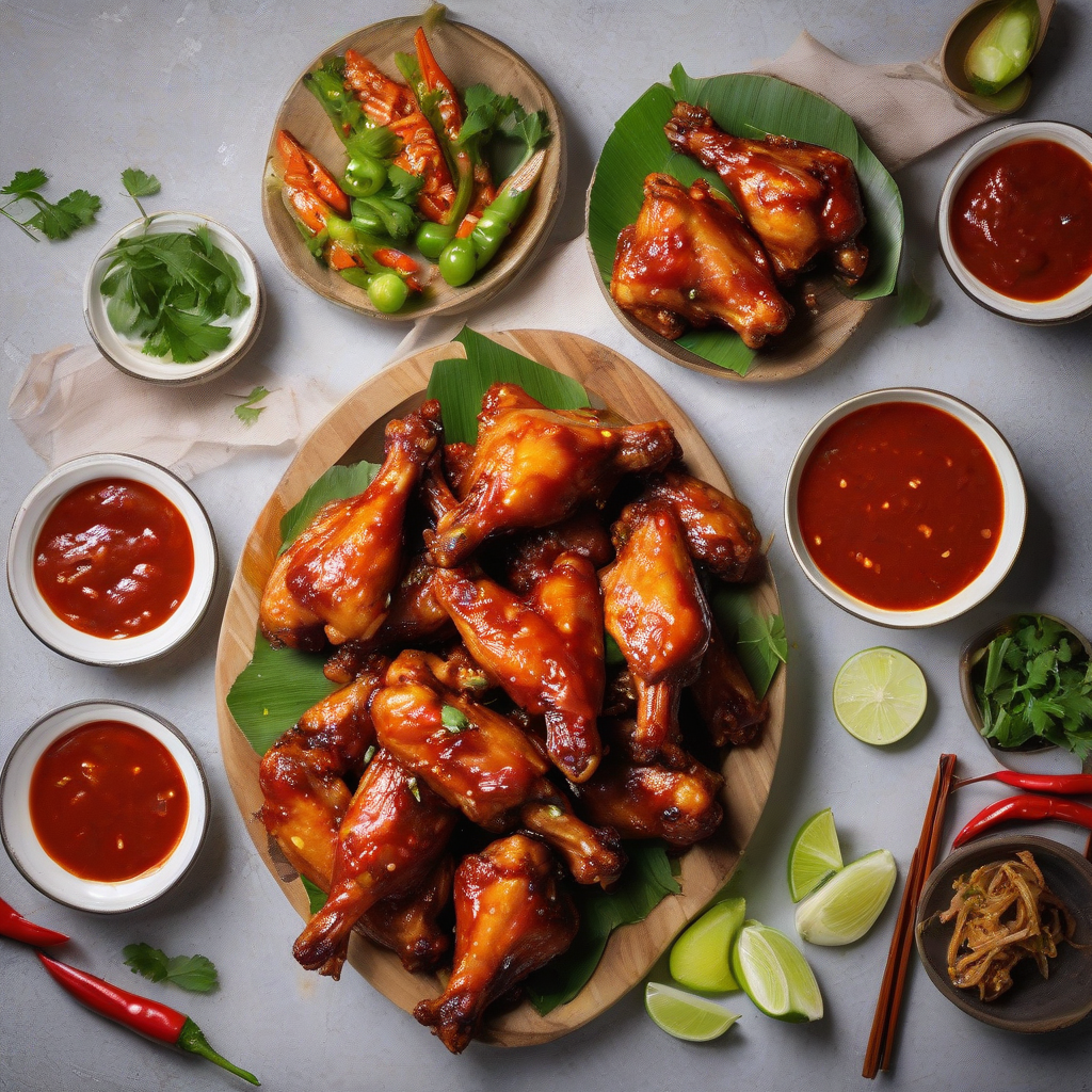 Slow Cooker Sriracha Chili Chicken Wings