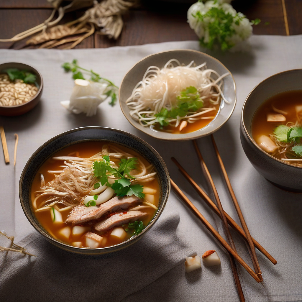 Spicy Pork and Bean Sprout Miso Soup