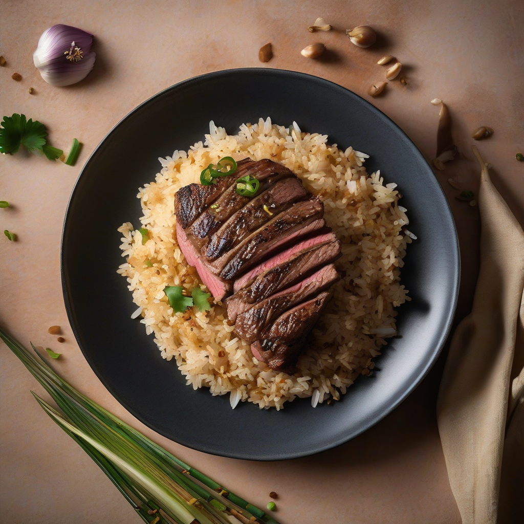 Steak Garlic Rice