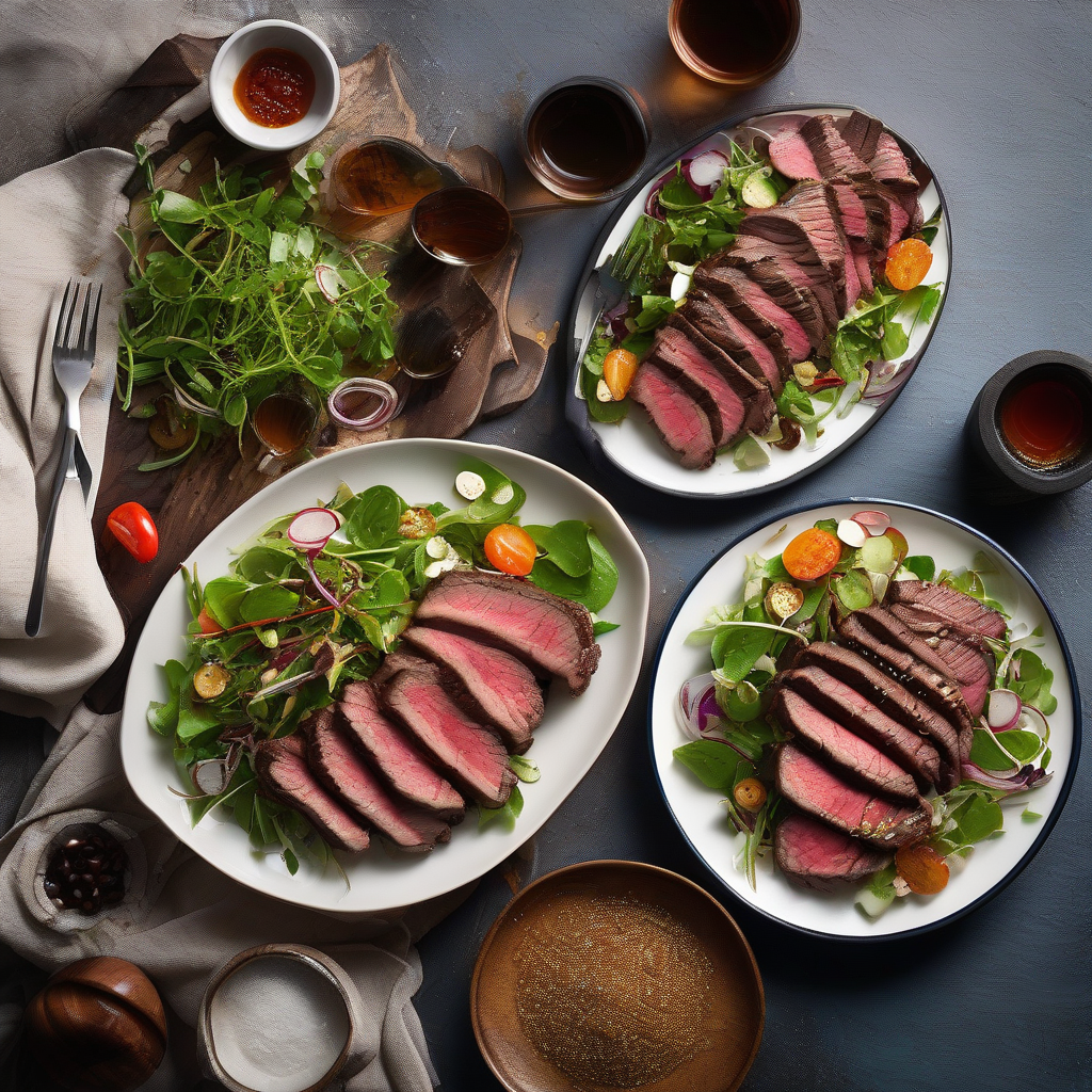 Steak Salad with Shoyu Dressing