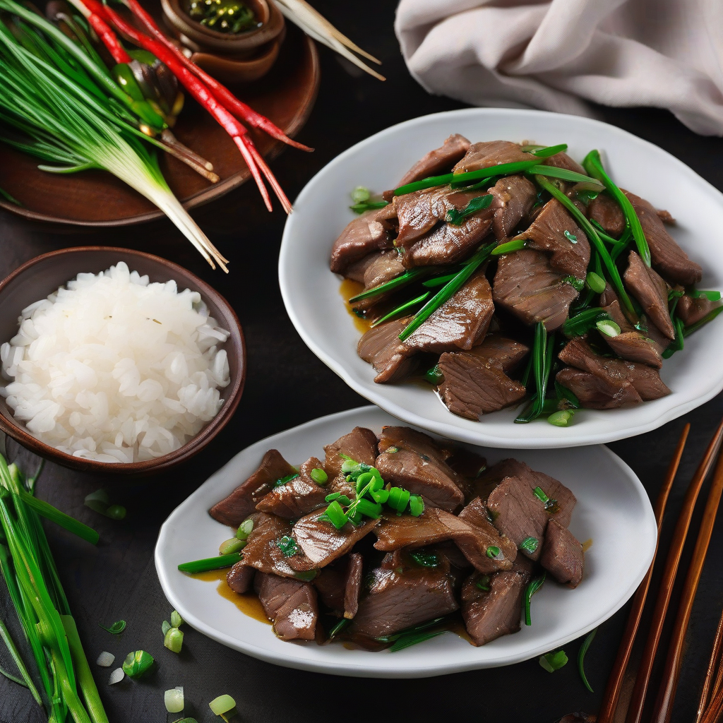 Stir-Fried Pork Liver and Garlic Chives