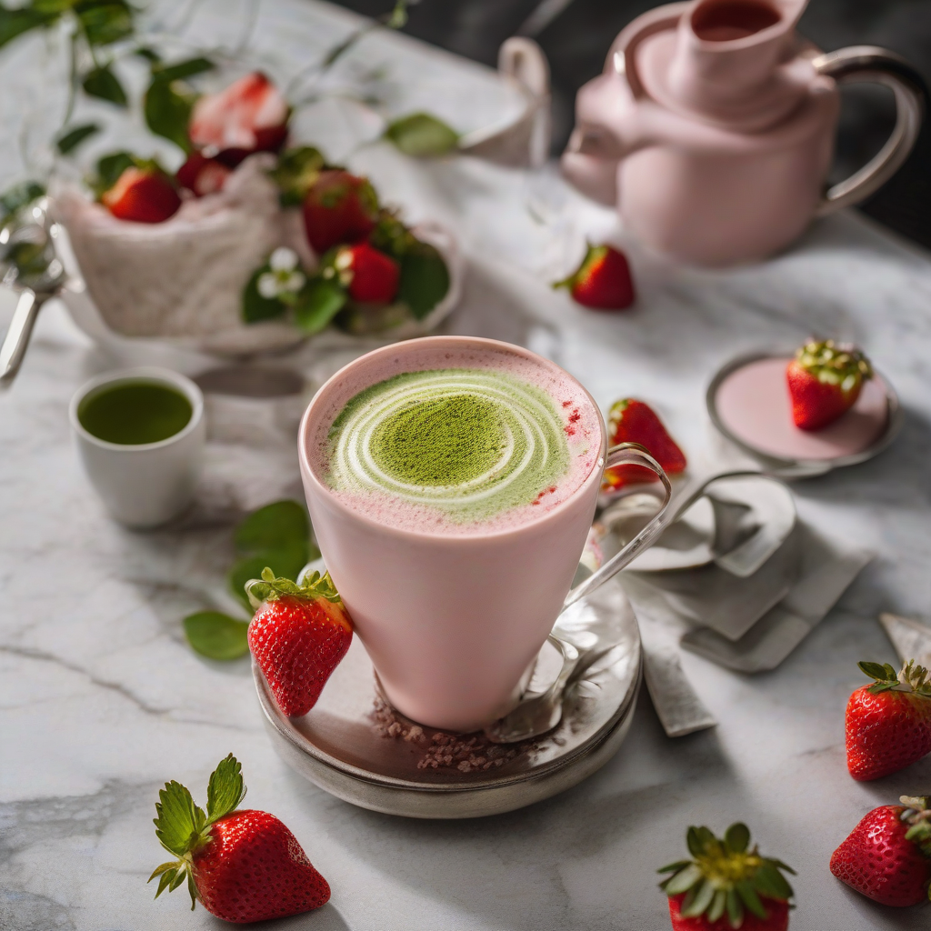 Strawberry Matcha Latte