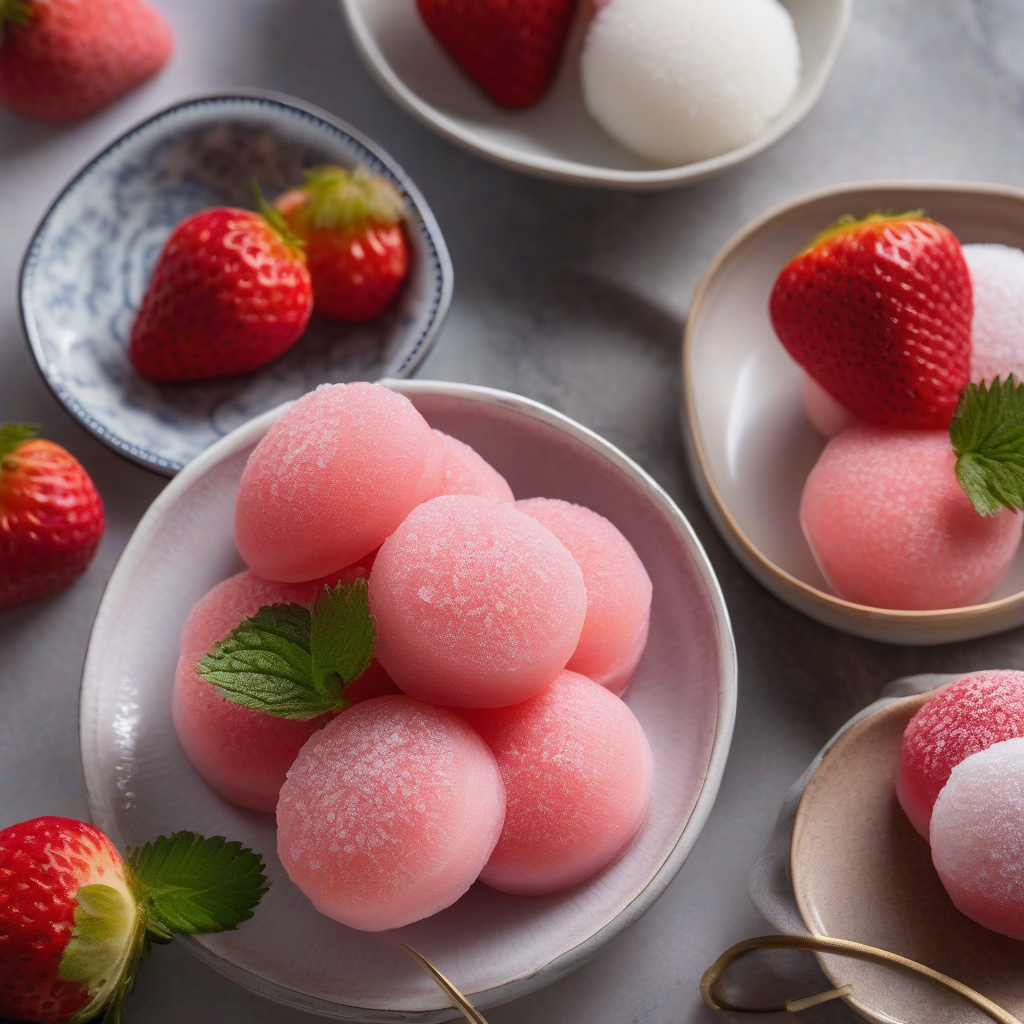 Strawberry Mochi (Ichigo Daifuku)