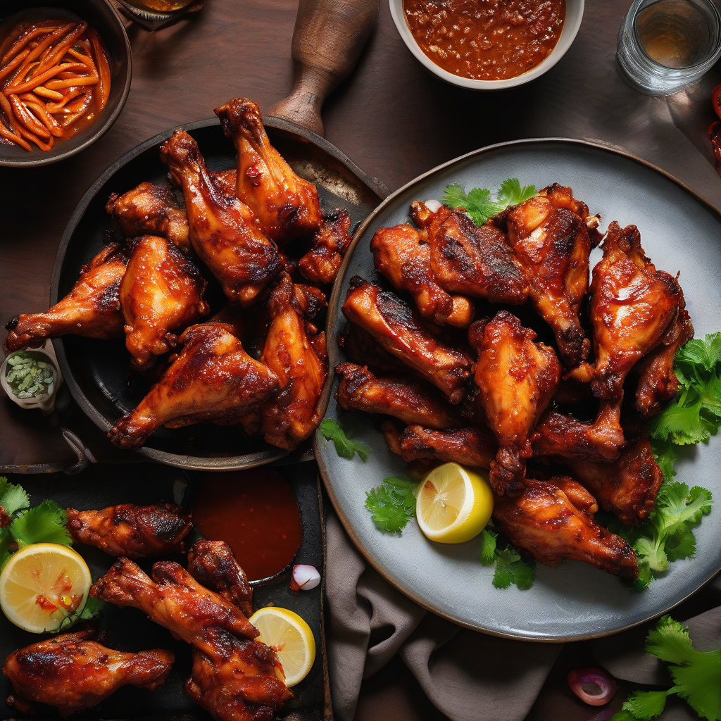 Sayap Ayam BBQ Manis dan Pedas