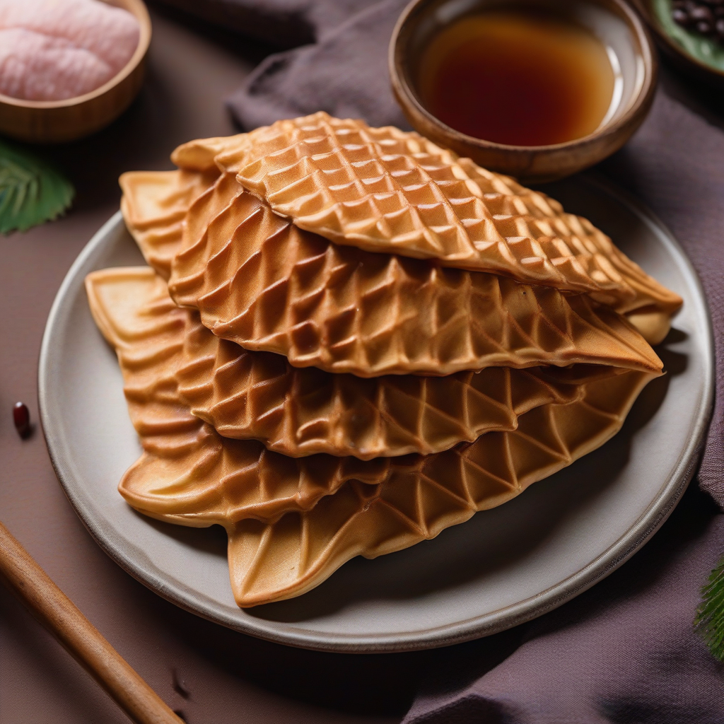 Taiyaki (Japanese Fish Shaped Waffle)