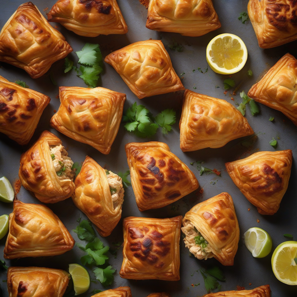 Tandoori Chicken Puffs