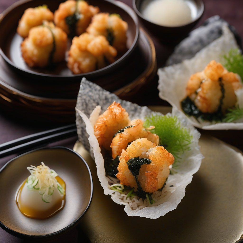 Tenmusu (Tempura Shrimp Rice Ball)