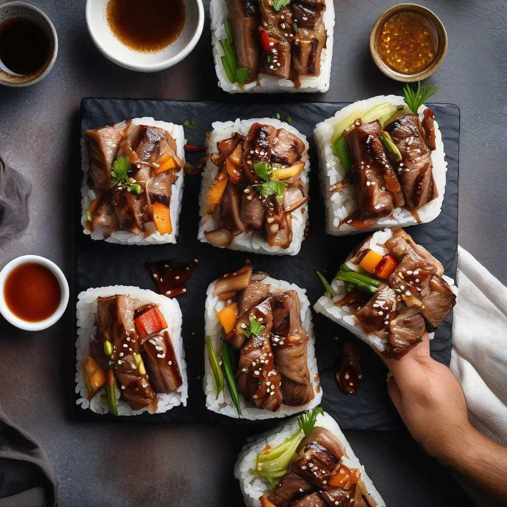 Teriyaki Steak Rolls