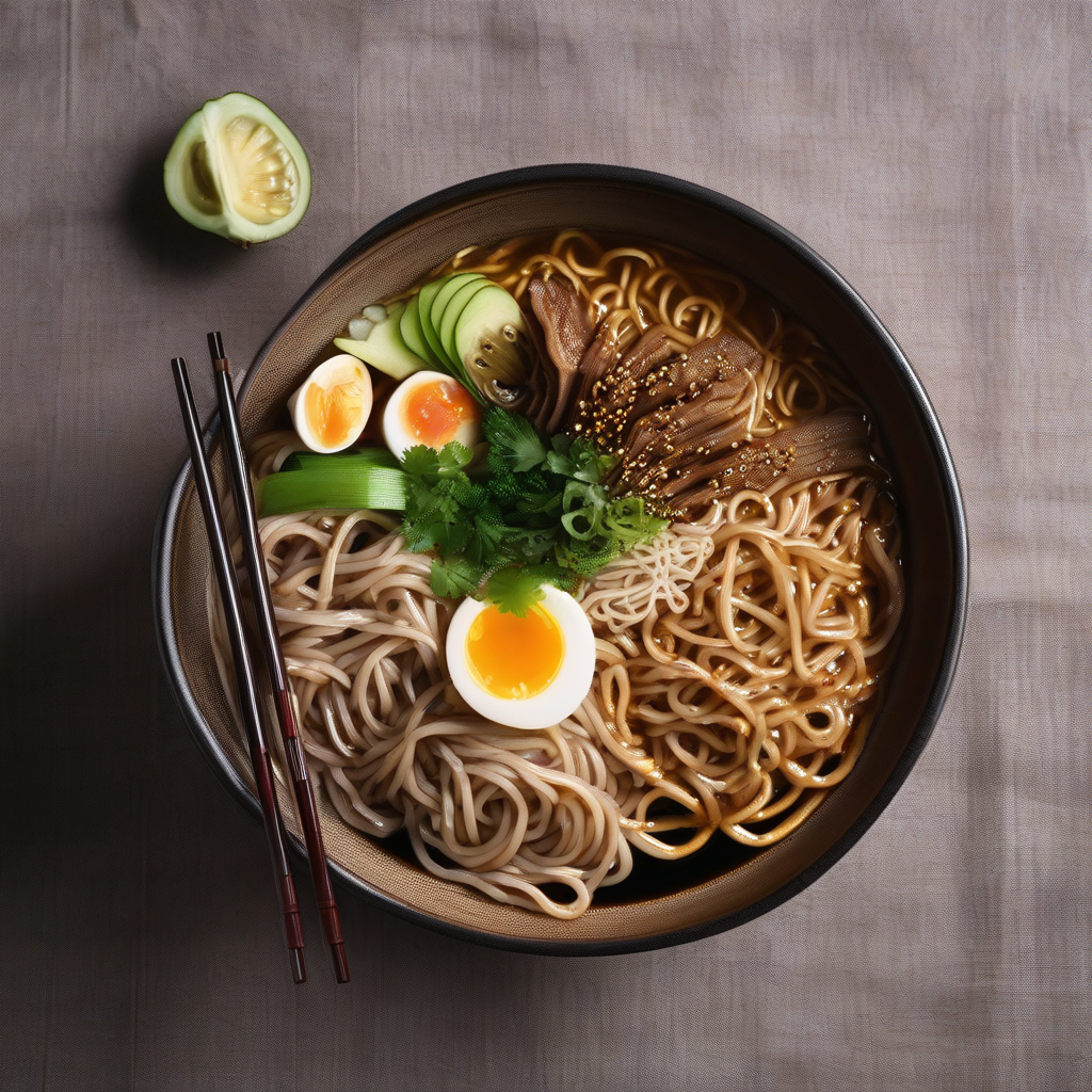Toshikoshi Soba (New Year's Eve Soba Noodle Soup)