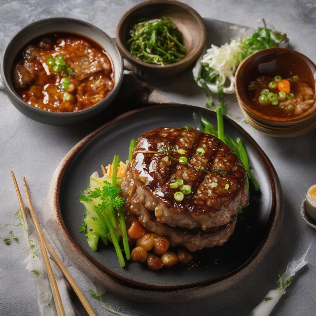 Wafu Hambagu (Japanese Hamburger Steak)