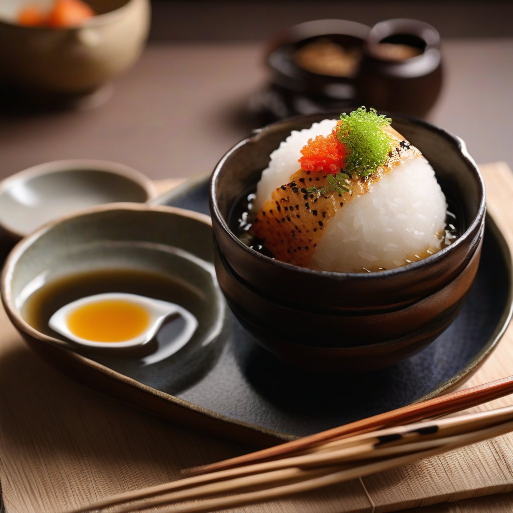 Yaki Onigiri Chazuke (Grilled Rice Ball in Soup)