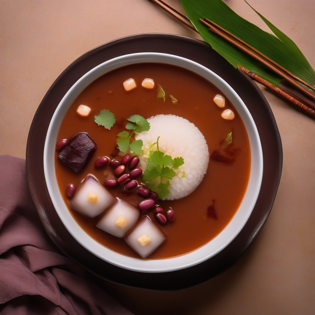 Zenzai (Sweet Red Bean Soup with Mochi)