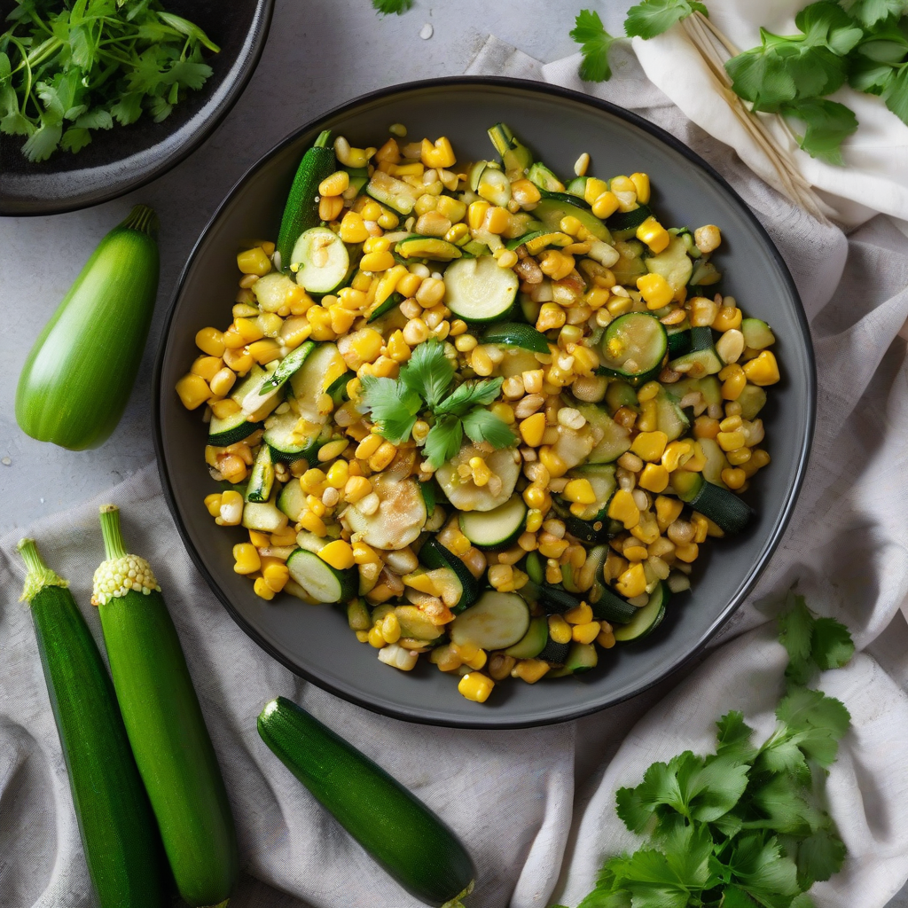 Zucchini Corn Stir Fry